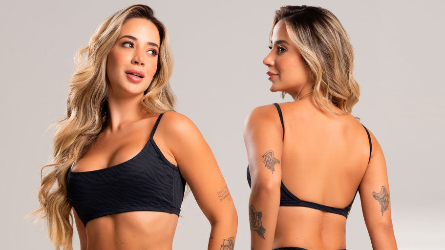 Outono em Alta: Top Alcinha Costas Nua Jacquard — Estilo e Liberdade com Máximo Conforto