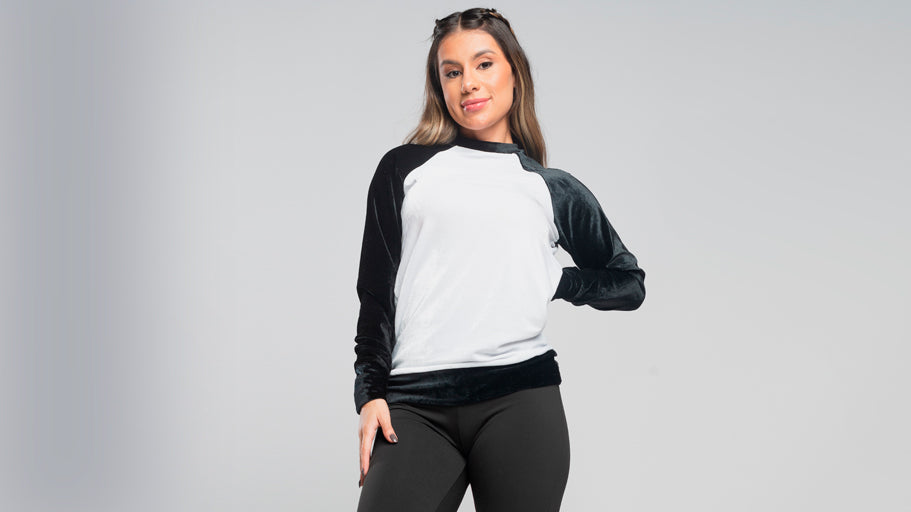 Blusa Casaco Feminino Plush Preto e Branco: Estilo e Conforto para o Inverno