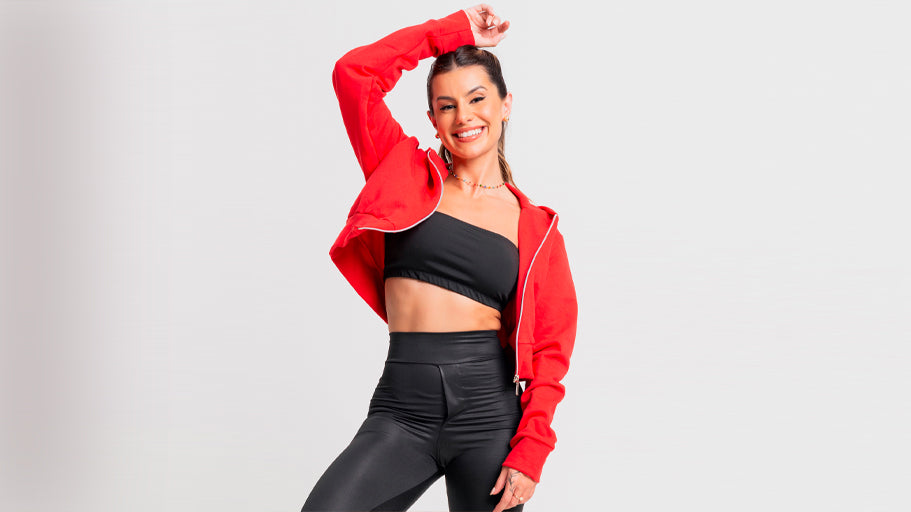 Lançamento Imperdível: Cropped Moletom Flanelado com Zíper da MVB Modas