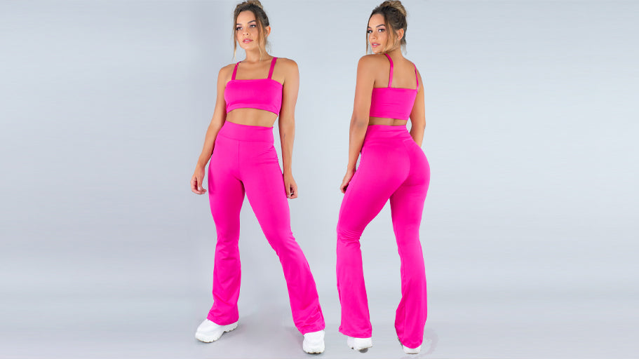 Elegância em Movimento - O Conjunto Perfeito: Calça Flare e Top Faixa Alça da MVB Modas