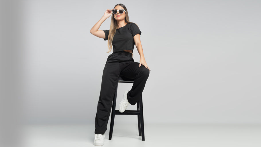Calça pantalona wide leg - Conforto e sofisticação