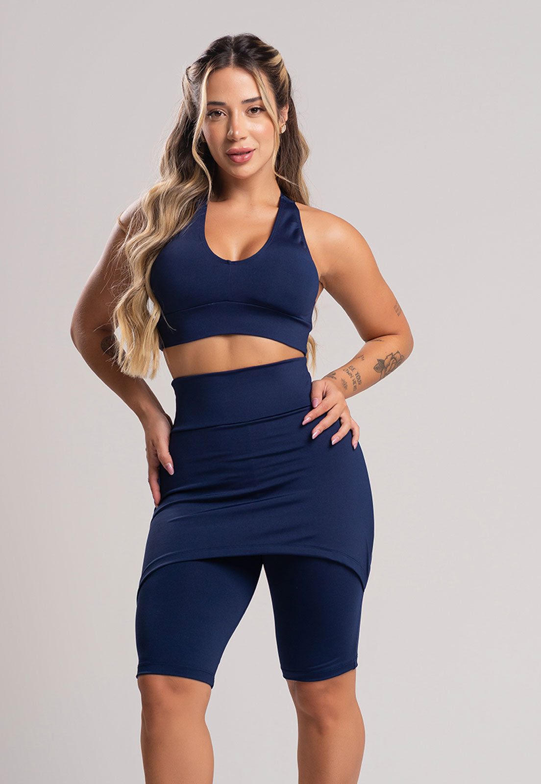 Bermuda Tapa Bumbum Suplex Azul Marinho - MVB MODAS