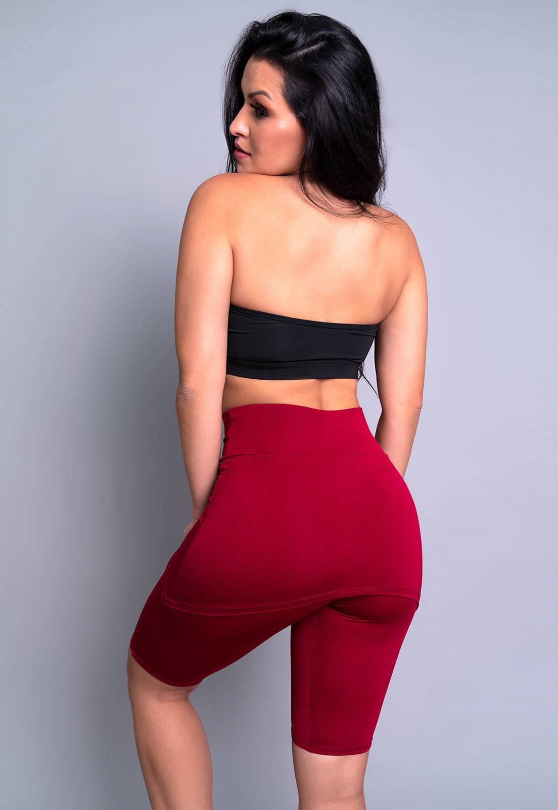 Bermuda Tapa Bumbum Suplex Vinho - MVB MODAS