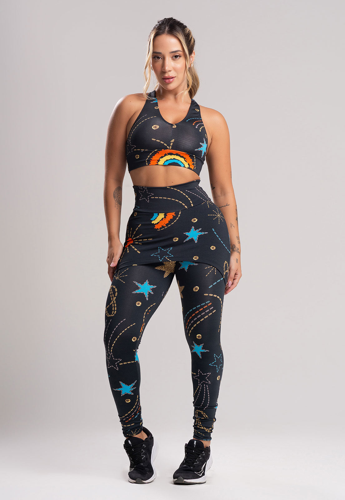 Calça Legging Suplex Saia Tapa Bumbum Safari - MVB MODAS