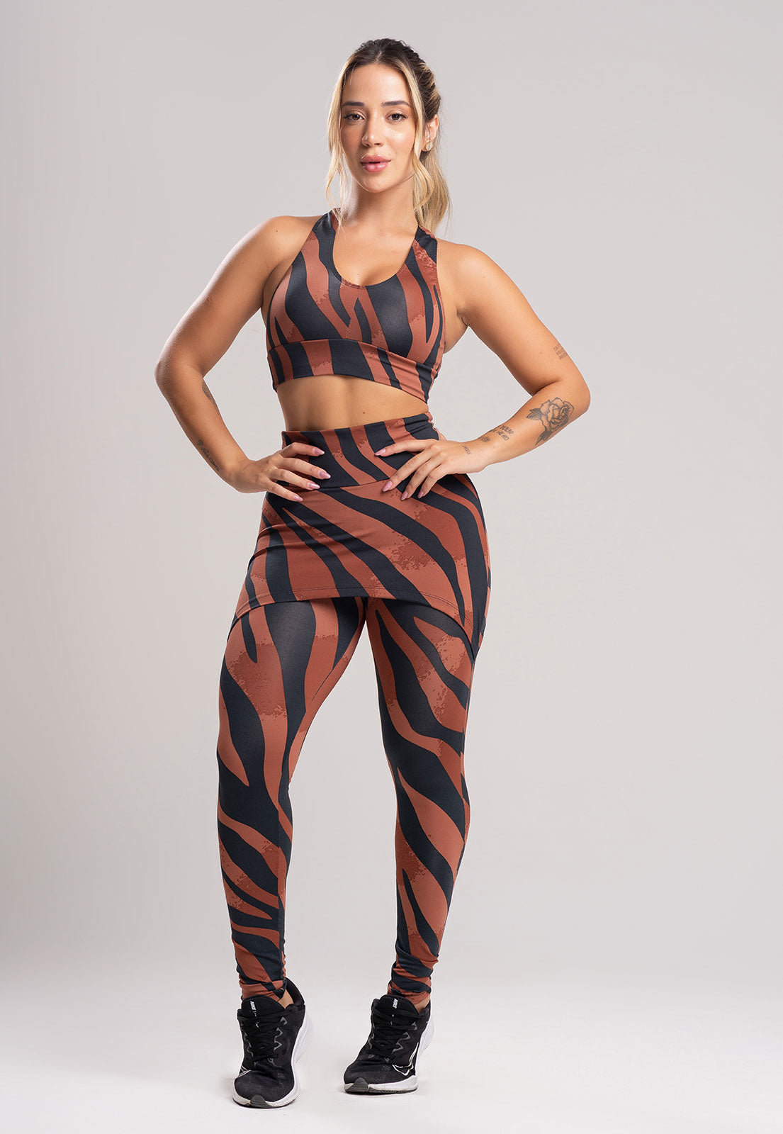 Calça Legging Suplex Saia Tapa Bumbum Safari - MVB MODAS