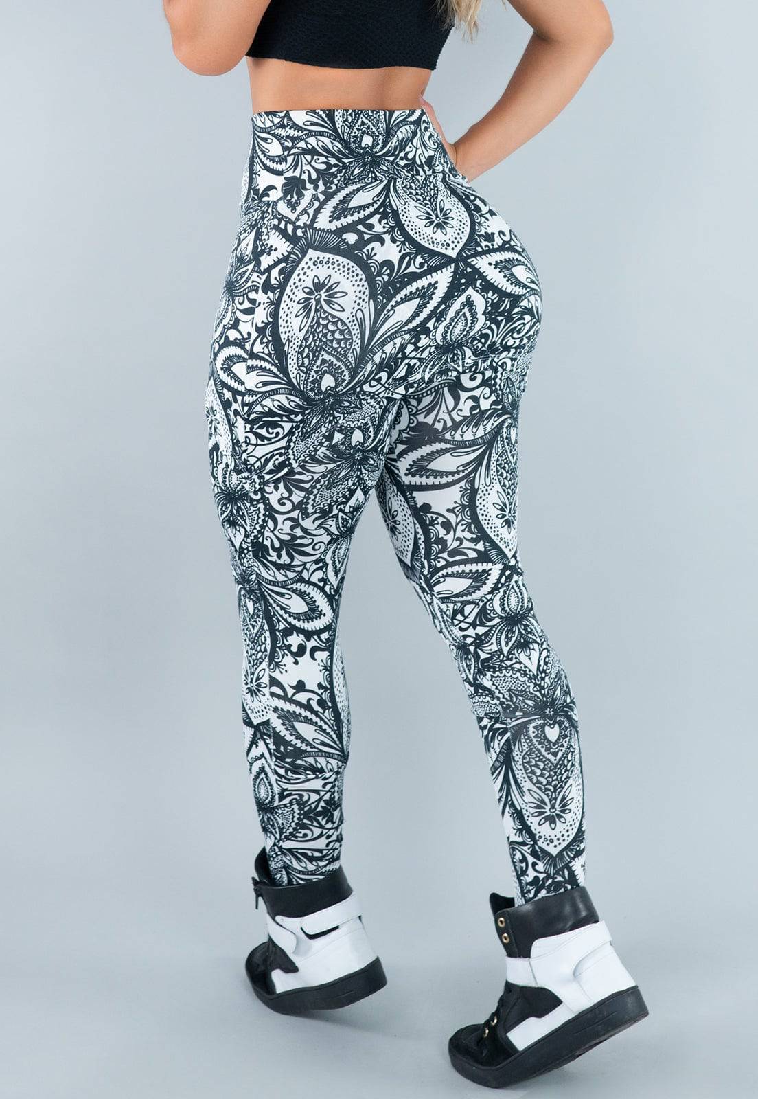 Calça Legging Suplex Saia Tapa Bumbum Mandala - MVB MODAS