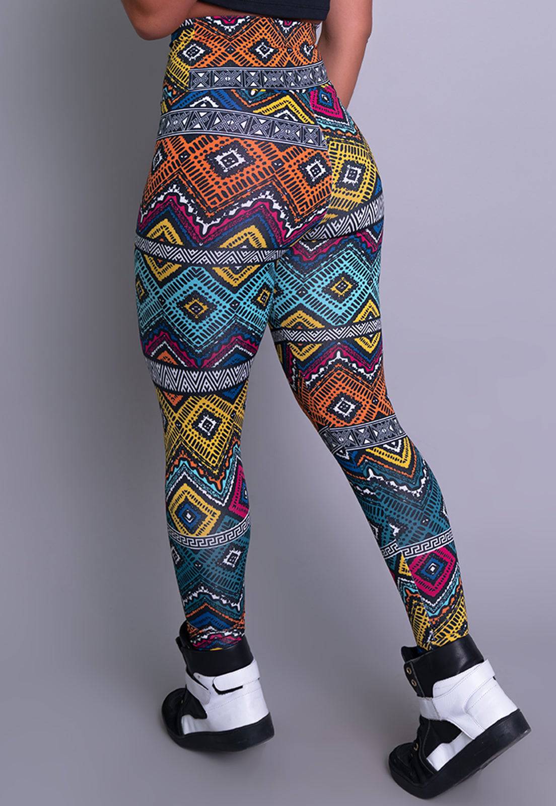 Calça Legging Cintura Alta Mandala - MVB MODAS