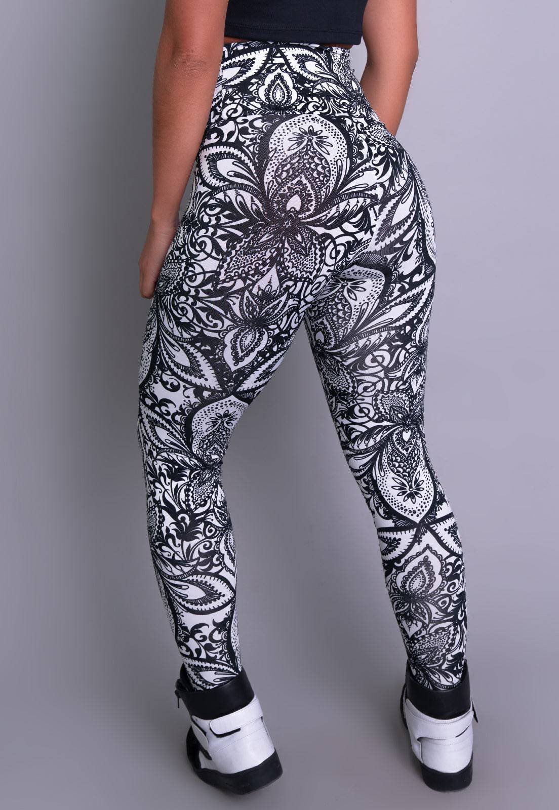 Calça Legging Cintura Alta Mandala - MVB MODAS