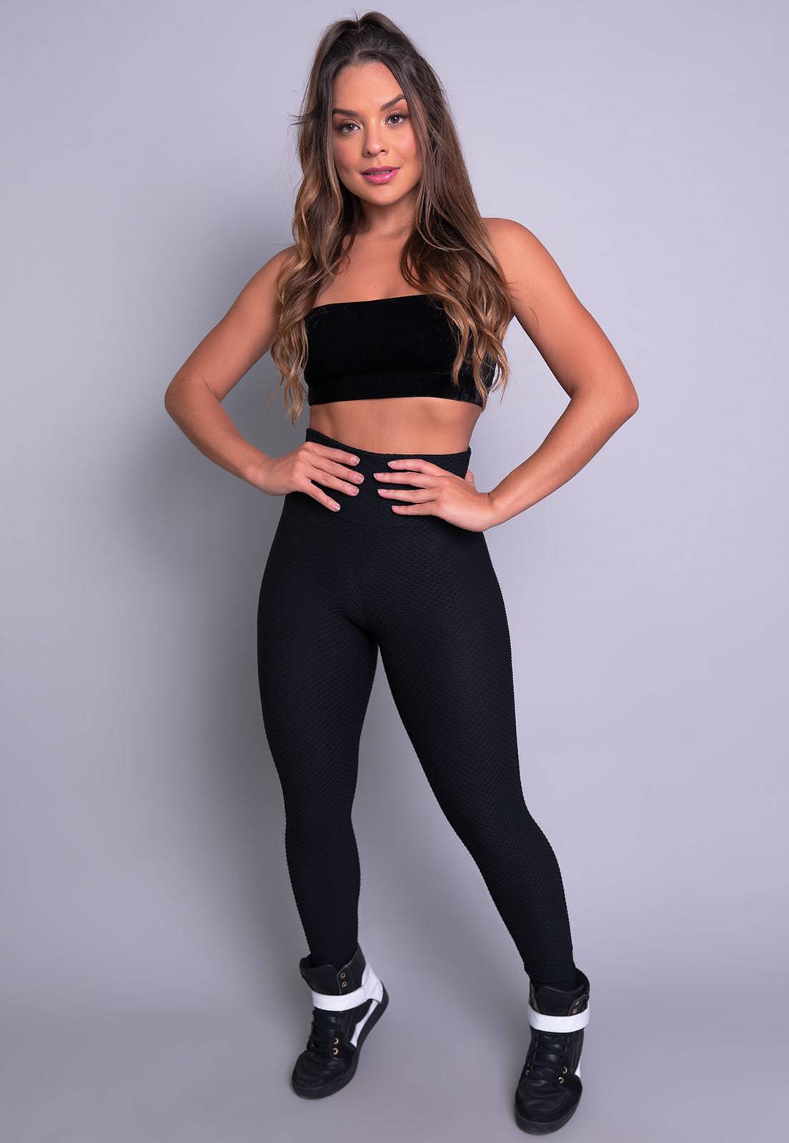 Calça Legging Bolha Cintura Alta Vermelho - MVB MODAS