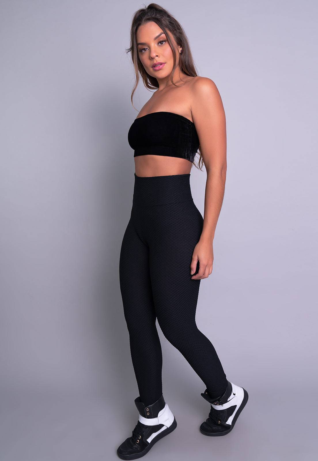 Calça Legging Bolha Cintura Alta Vermelho - MVB MODAS