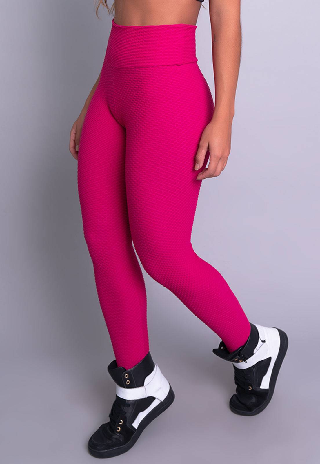 Calça Legging Bolha Cintura Alta Vermelho - MVB MODAS