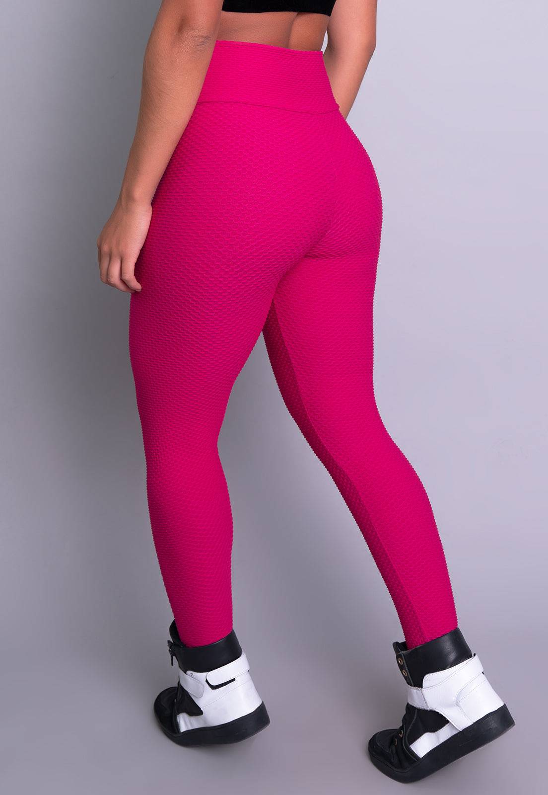Calça Legging Bolha Cintura Alta Vermelho - MVB MODAS