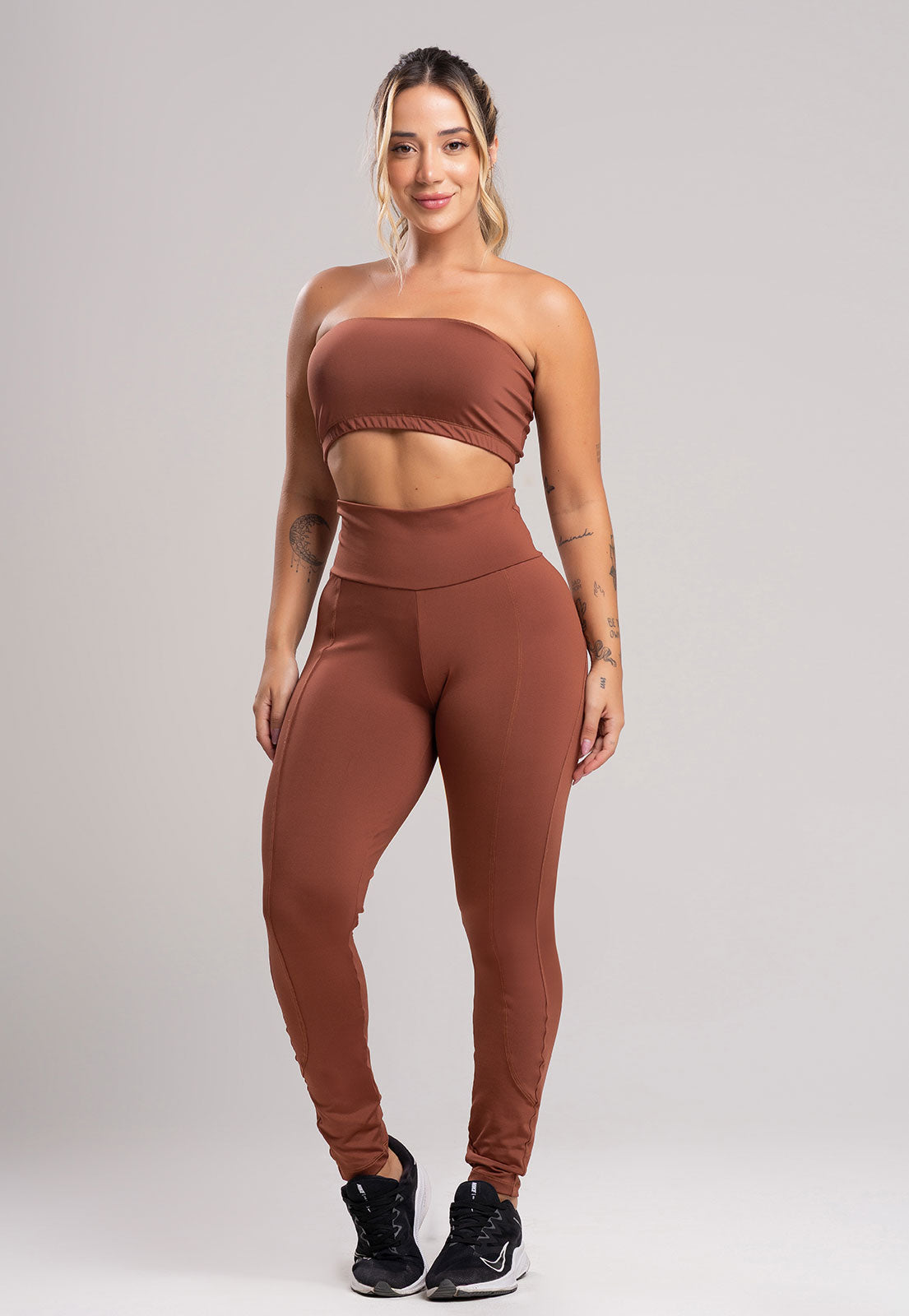 Calça Legging Montaria Cintura Alta Azul Marinho - MVB MODAS