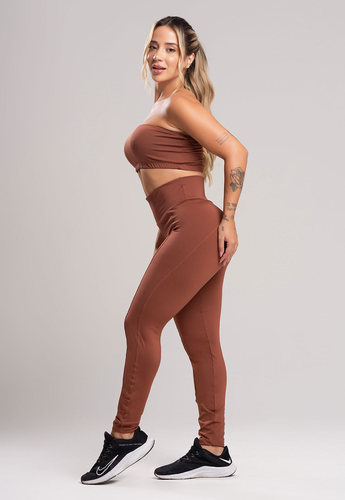 Calça Legging Montaria Cintura Alta Azul Marinho - MVB MODAS