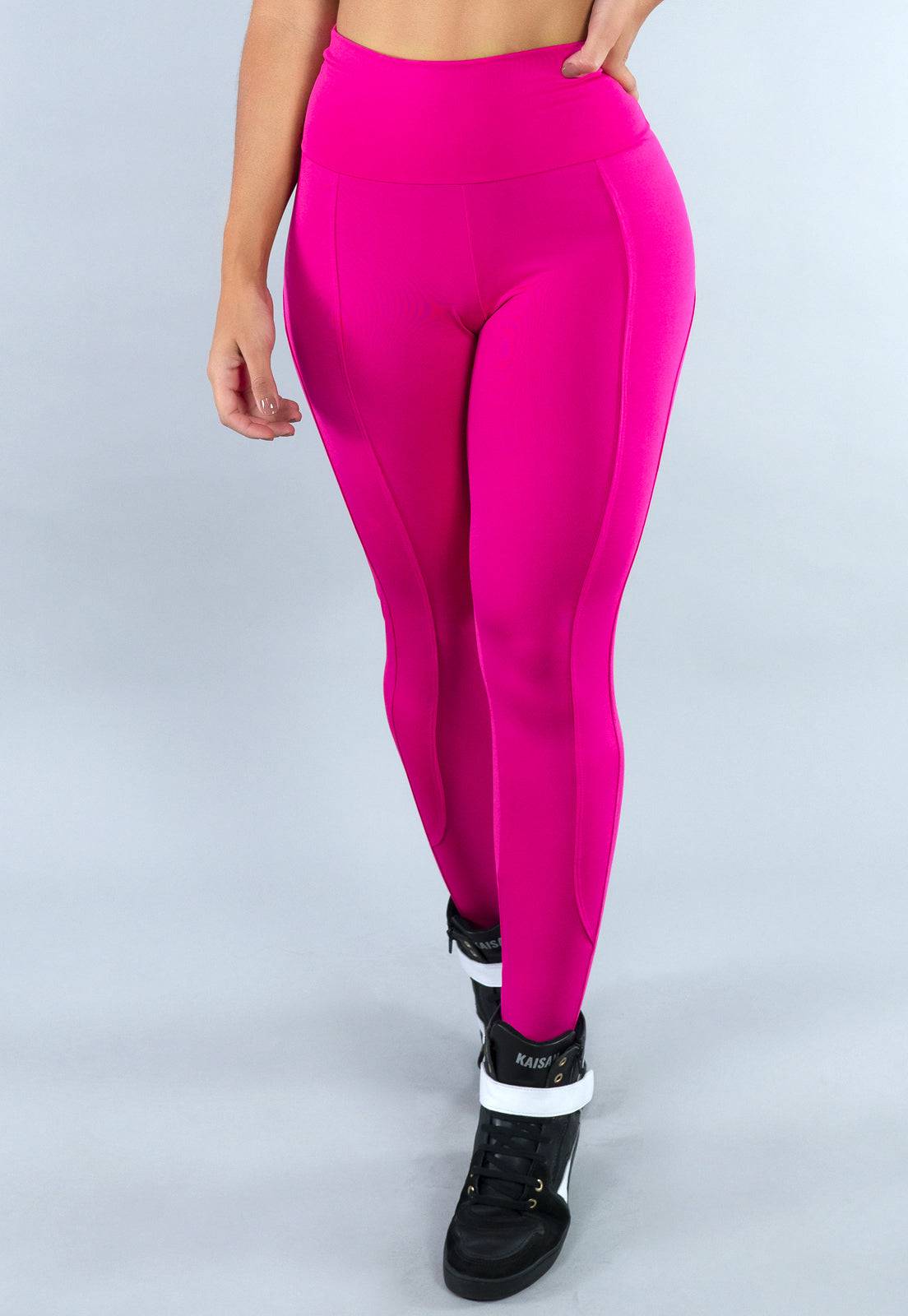 Calça Legging Montaria Cintura Alta Rosa - MVB MODAS