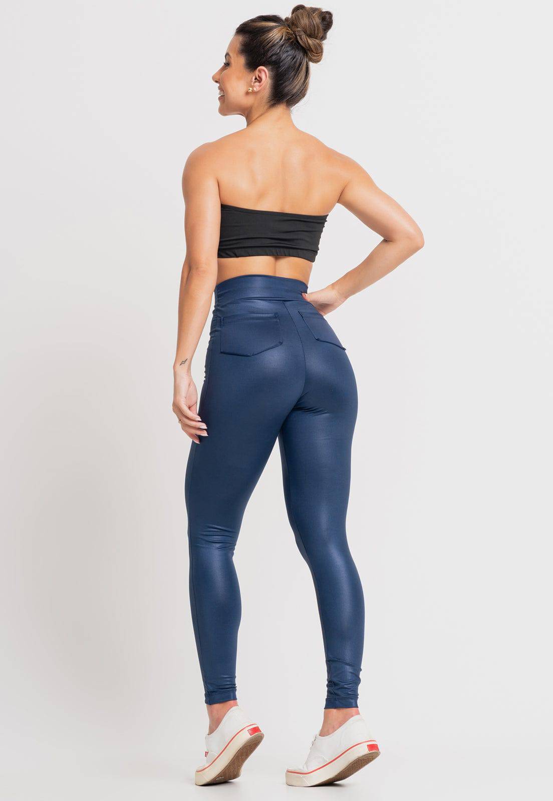 Calça Cirrê Disco Hot Pants Preto - MVB MODAS