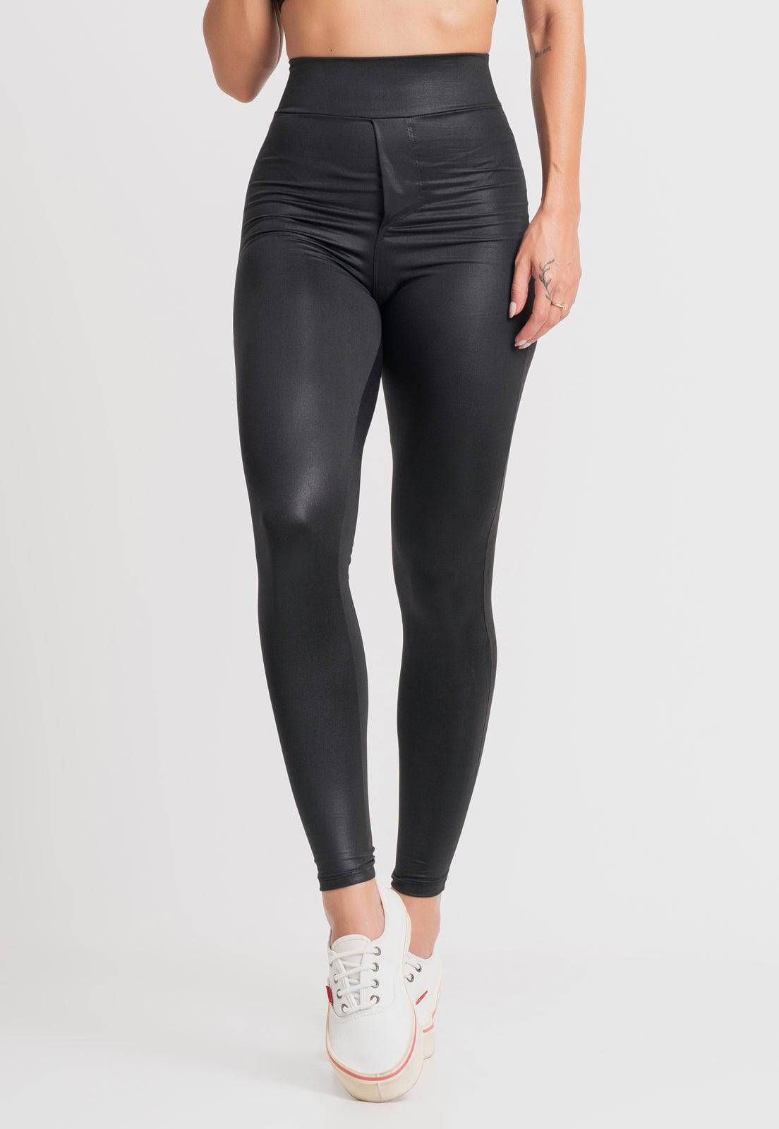 Calça Cirrê Disco Hot Pants Preto - MVB MODAS