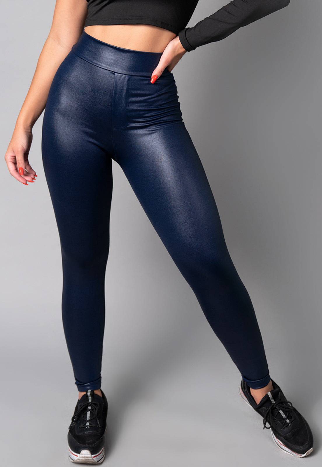 Calça Legging Cirrê Marrom - MVB MODAS