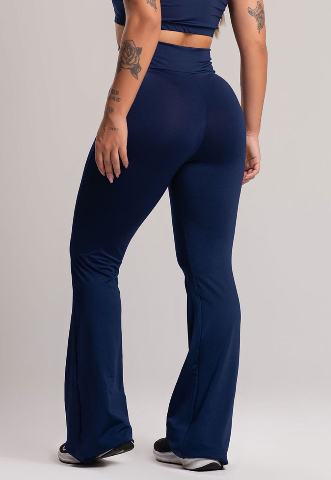 Calça Flare Pantalona Cintura Alta Cosmic - MVB MODAS