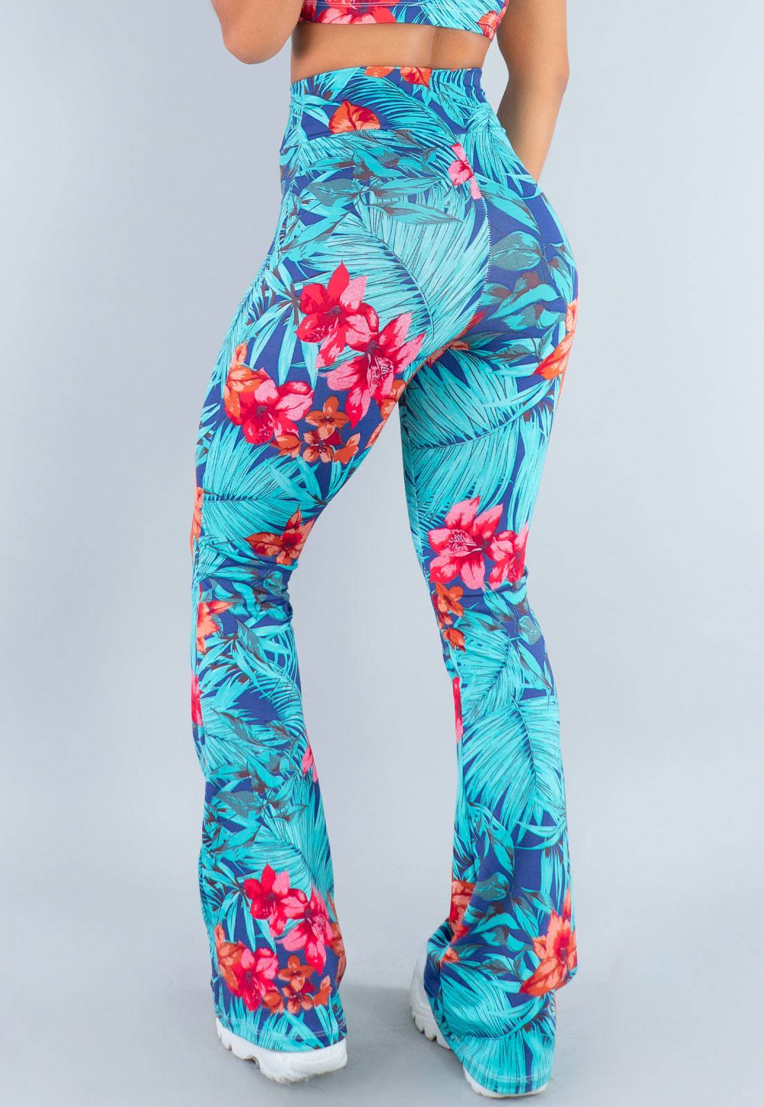 Calça Flare Pantalona Cintura Alta Mandala - MVB MODAS