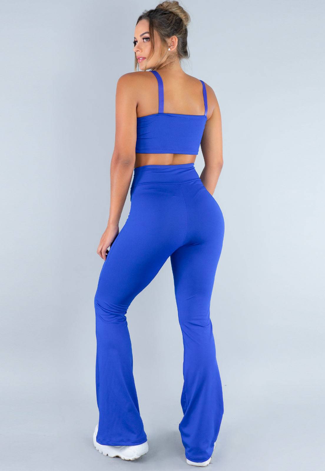 Calça Flare Pantalona Cintura Alta Mandala - MVB MODAS