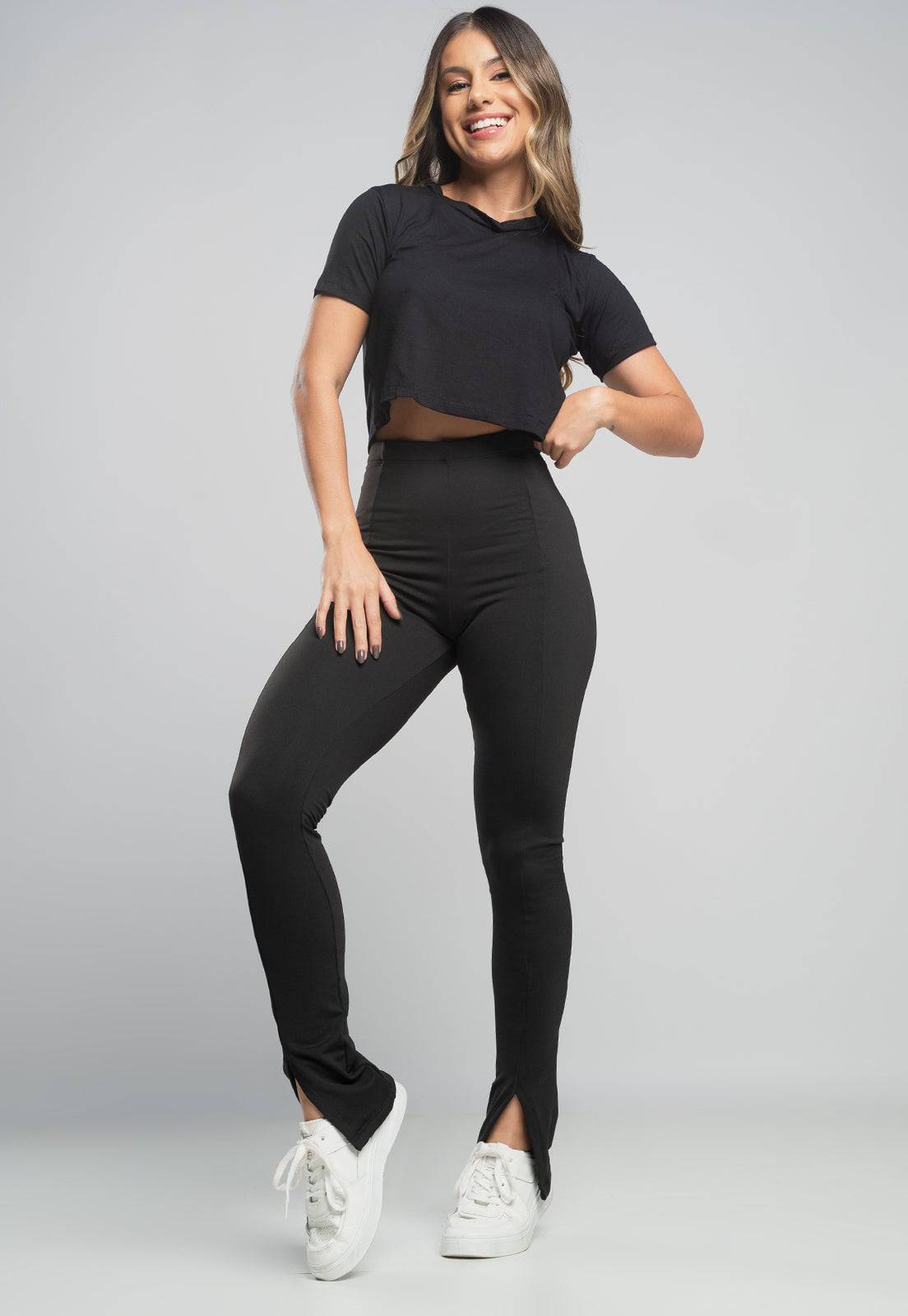 Calça Térmica Peluciada Montaria Preta - MVB MODAS