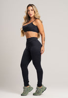 Calça Legging Recortes Cintura Alta Feminina Jacquard Lilás - MVB MODAS