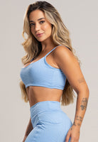 Top Alcinha Costas Nua Jacquard Lilás - MVB MODAS