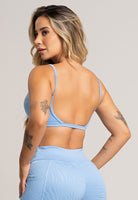 Top Alcinha Costas Nua Jacquard Lilás - MVB MODAS