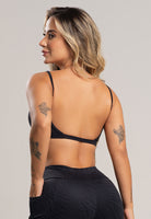 Top Alcinha Costas Nua Jacquard Lilás - MVB MODAS