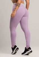 Calça Legging Cós de Vira Cintura Alta Feminina Poliamida Pistache - MVB MODAS