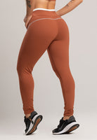 Calça Legging Cós de Vira Cintura Alta Feminina Poliamida Pistache - MVB MODAS