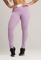 Calça Legging com Elástico Cintura Alta Feminina Poliamida Preto - MVB MODAS