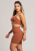 Short Bolsos Cintura Alta Feminina Poliamida Preto - MVB MODAS