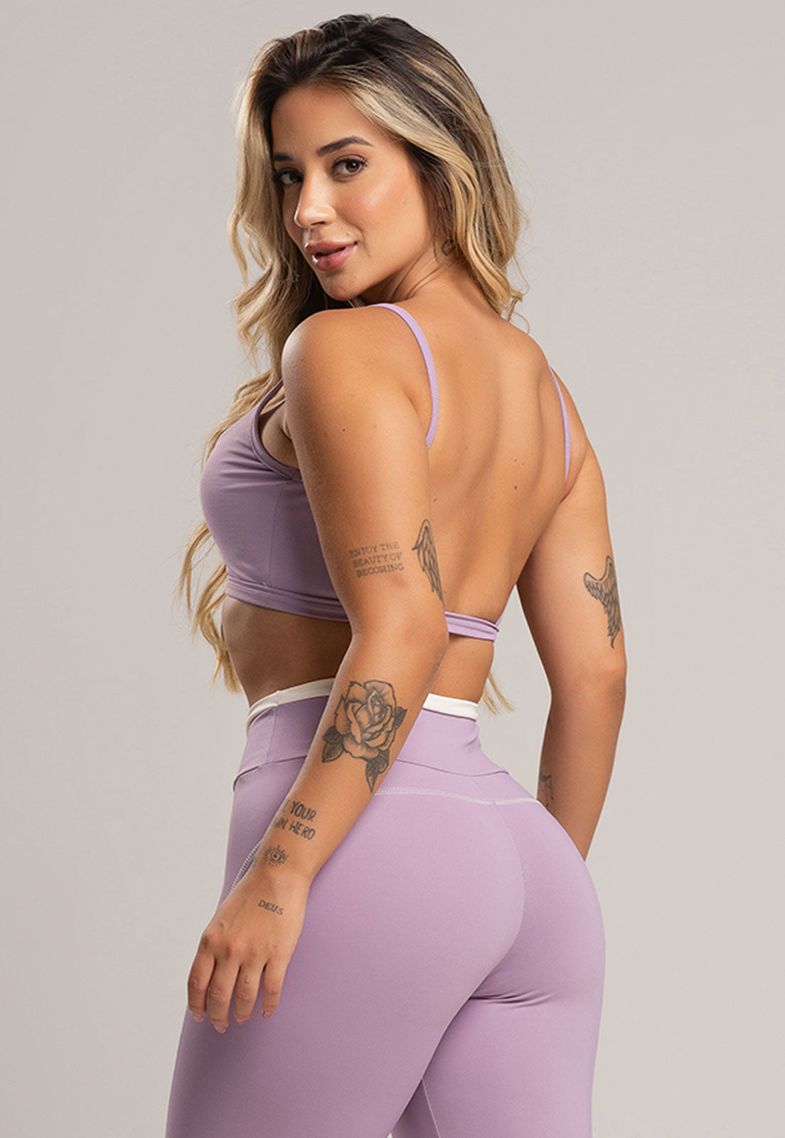 Top Alcinha Costas Nua Poliamida Pistache - MVB MODAS