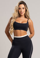 Top Alcinha Costas Nua Poliamida Pistache - MVB MODAS