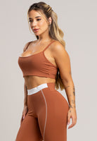 Top Duplo Alcinha de Regulagem Poliamida Preto - MVB MODAS