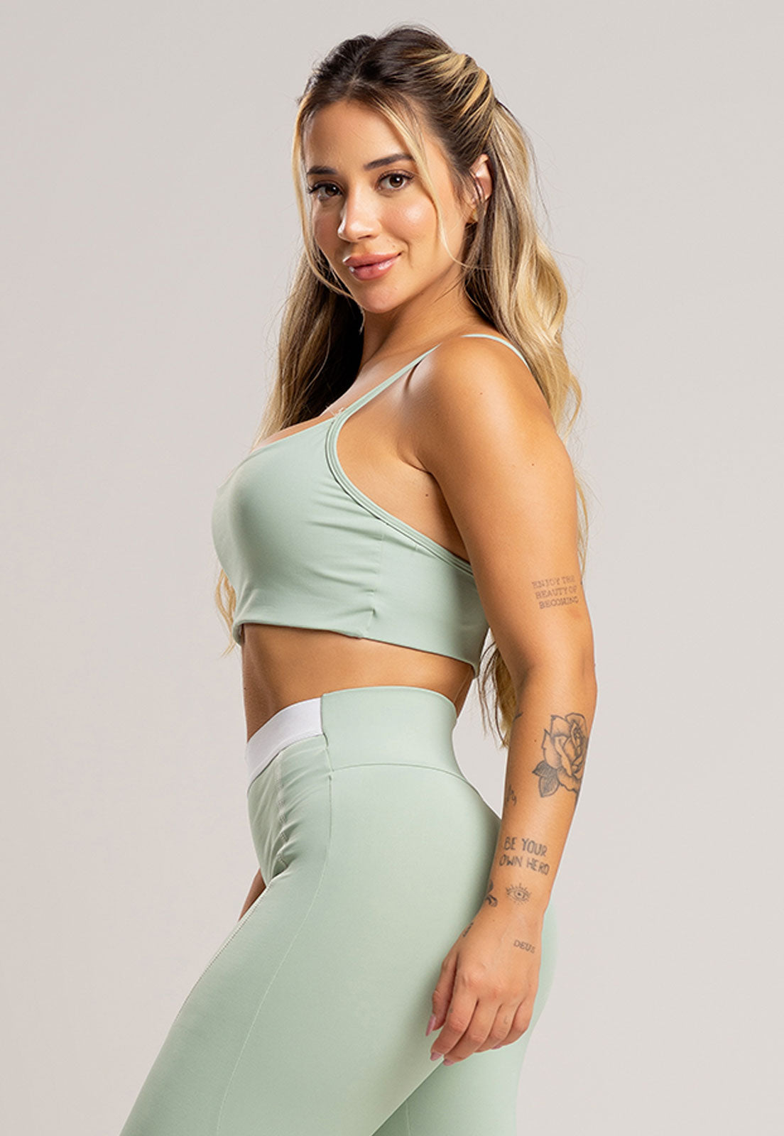 Top Duplo Alcinha de Regulagem Poliamida Preto - MVB MODAS