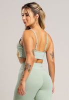 Top Duplo Alcinha de Regulagem Poliamida Preto - MVB MODAS