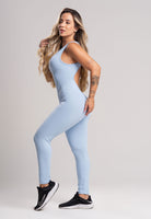 Macacão Fitness Longo Costa Nua Poliamida Preto - MVB MODAS