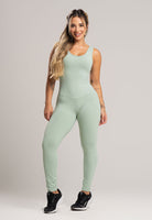 Macacão Fitness Longo Costa Nua Poliamida Preto - MVB MODAS