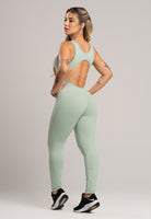 Macacão Fitness Longo Costa Nua Poliamida Preto - MVB MODAS