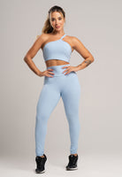 Calça Legging Cintura Alta Poliamida Pistache - MVB MODAS