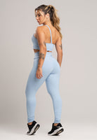 Calça Legging Cintura Alta Poliamida Pistache - MVB MODAS