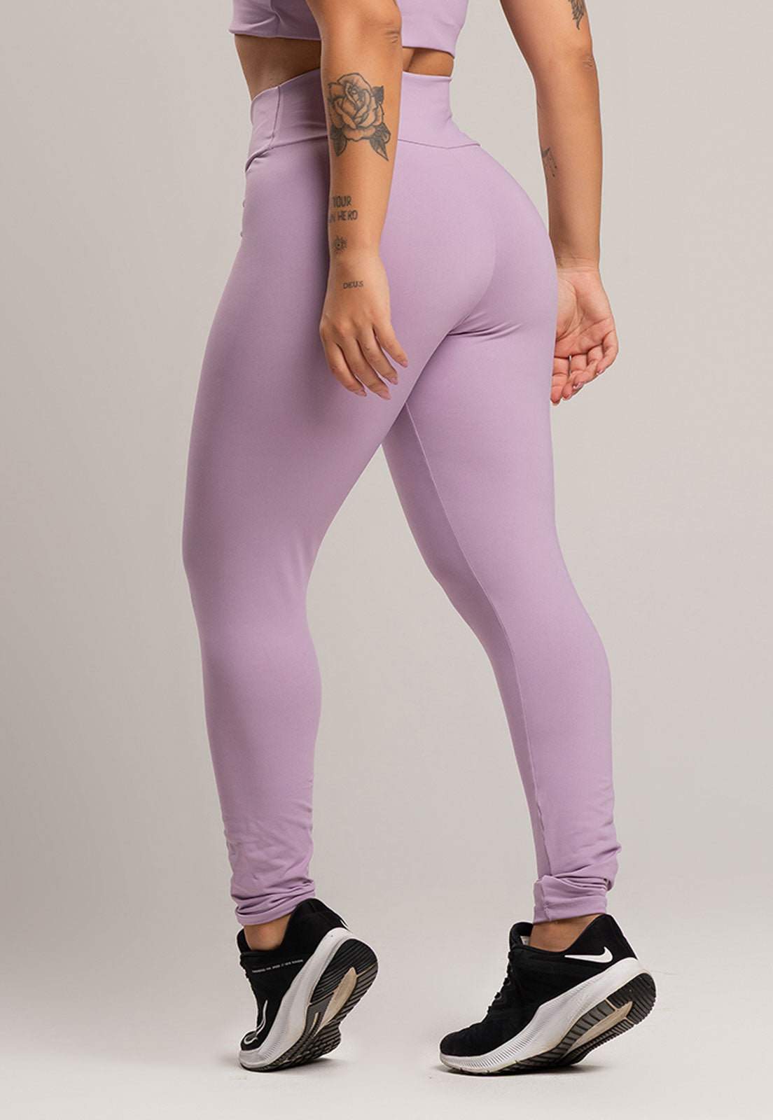 Calça Legging Cintura Alta Poliamida Pistache - MVB MODAS