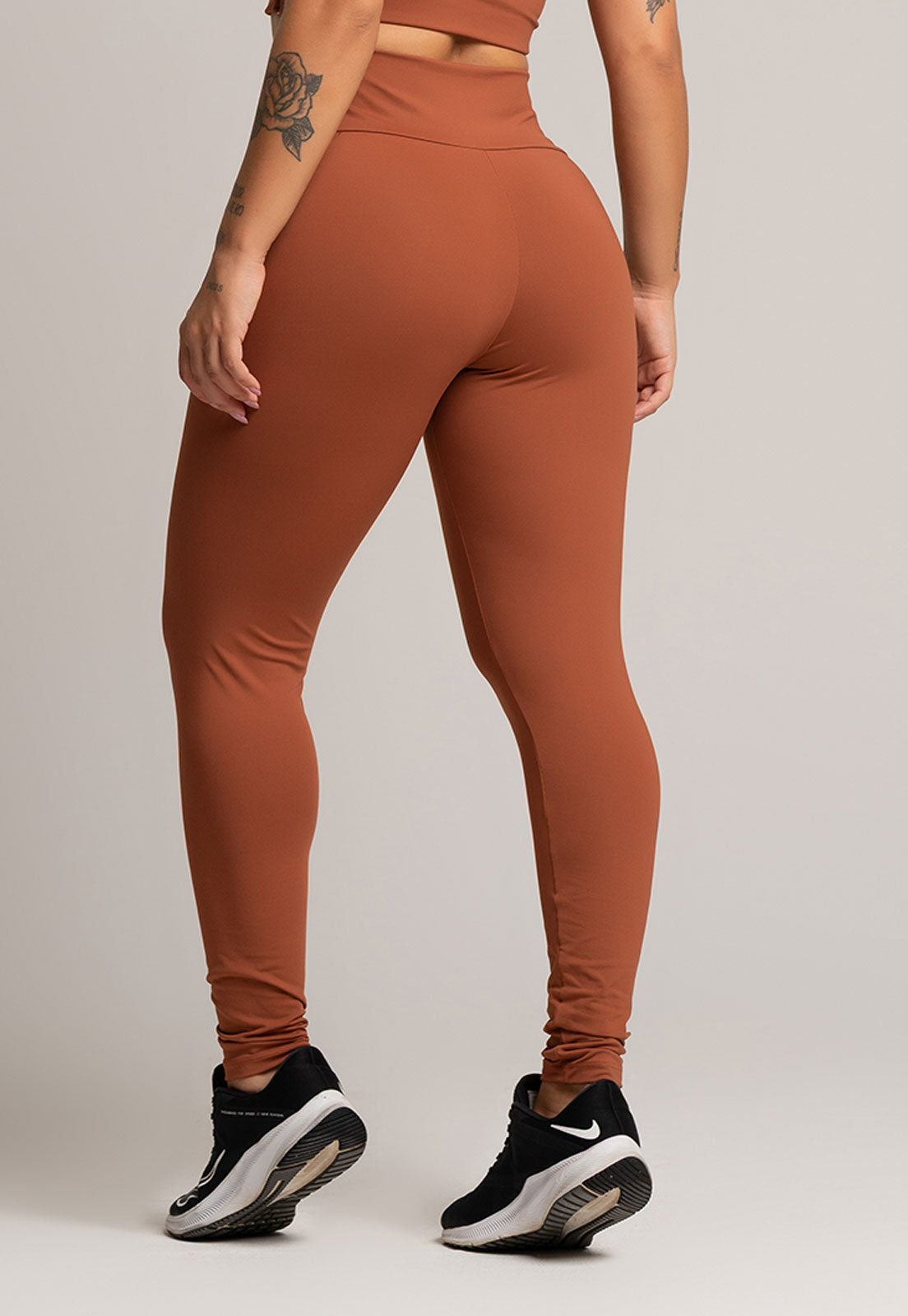 Calça Legging Cintura Alta Poliamida Pistache - MVB MODAS