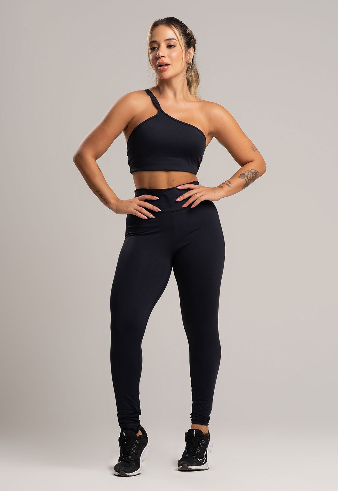 Calça Legging Cintura Alta Poliamida Pistache - MVB MODAS