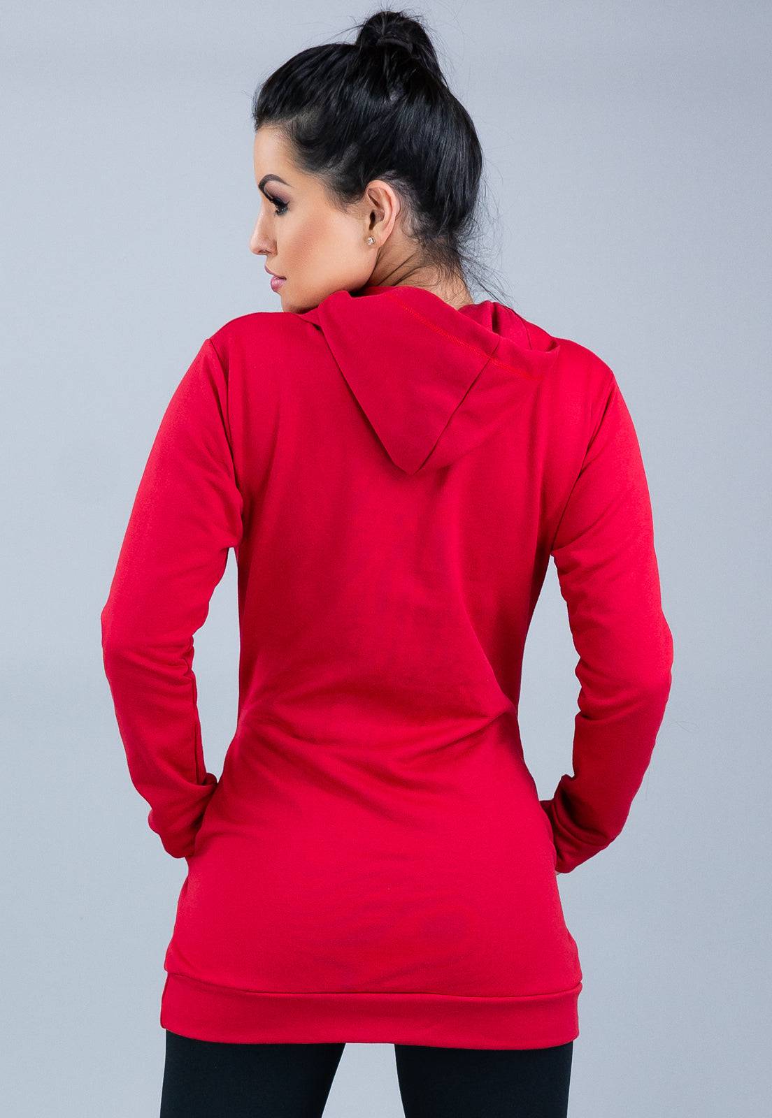 Casaco Moletom Flanelado Feminino Azul - MVB MODAS