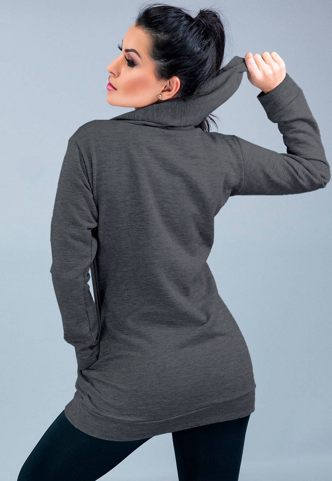 Casaco Moletom Flanelado Feminino Vermelho - MVB MODAS