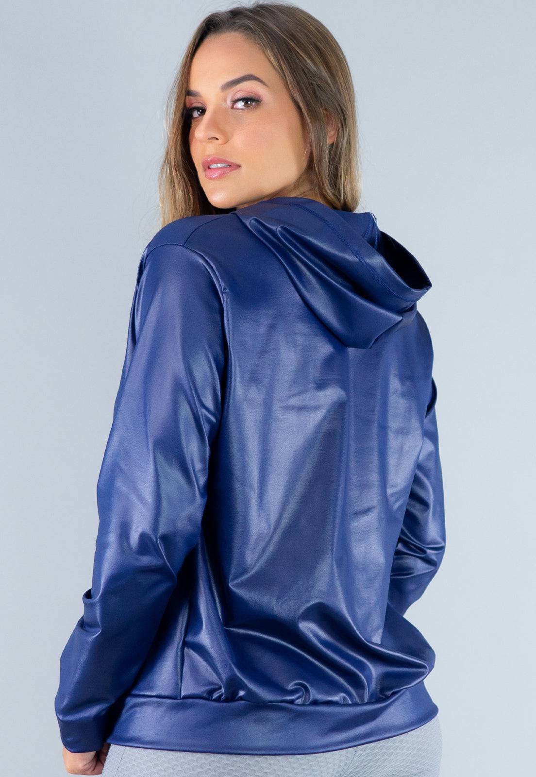 Casaco Jaqueta Cirrê Preto - MVB MODAS